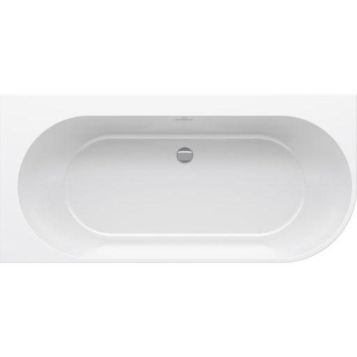 Freedom Corner 170x80 akrilkád, bal, fehér, fehér/fekete/króm lefolyó