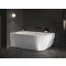 Ravak Freedom Corner 170x80 akrilkád, bal, fehér, fekete túlfolyóval