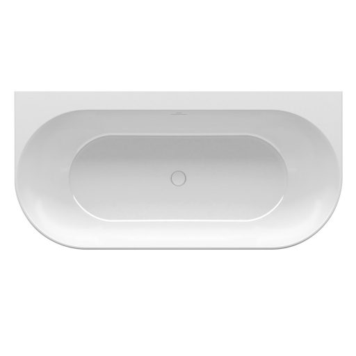 Ravak Freedom Wall 166x80 akrilkád, fehér, fehér túlfolyóval