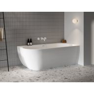   Ravak Freedom Corner 170x80 akrilkád, jobb, fehér, fehér túlfolyóval