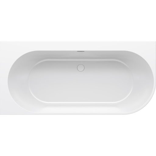 Ravak Freedom Corner 170x80 akrilkád, bal, fehér, fehér túlfolyóval