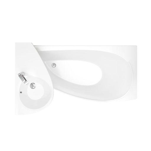 Avocado mosdó jobb fehér, furattal