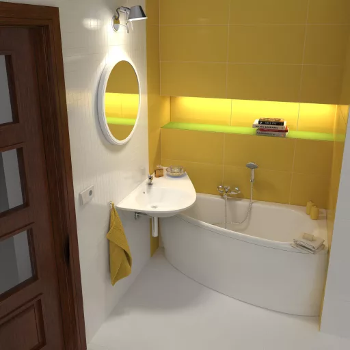 Avocado Comfort mosdó jobb fehér, furattal