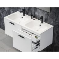 Chrome Slim 120 duplamosdó fehér, furattal