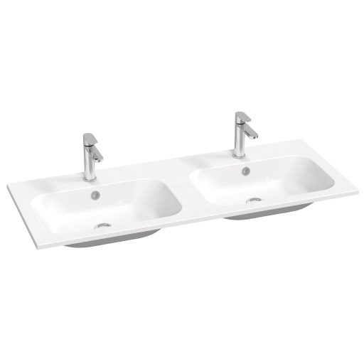 Chrome Slim 120 duplamosdó fehér, furattal