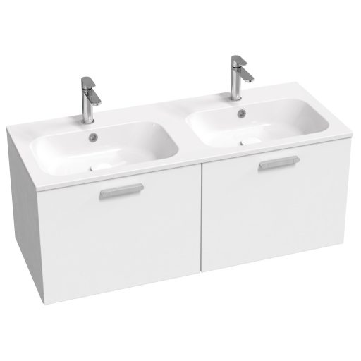 Chrome Slim 120 duplamosdó fehér, furattal