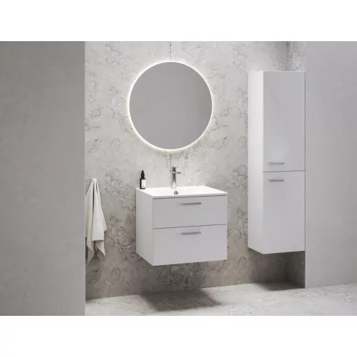 Chrome Slim 60 mosdó fehér, furattal