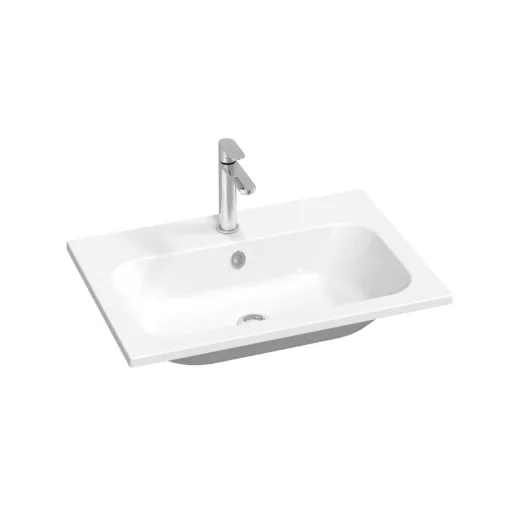 Chrome Slim 70 mosdó fehér, furattal
