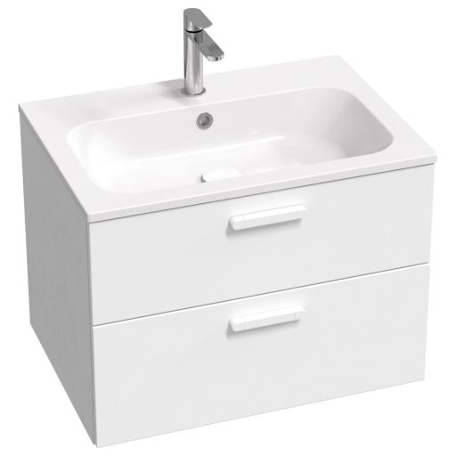 Chrome Slim 70 mosdó fehér, furattal