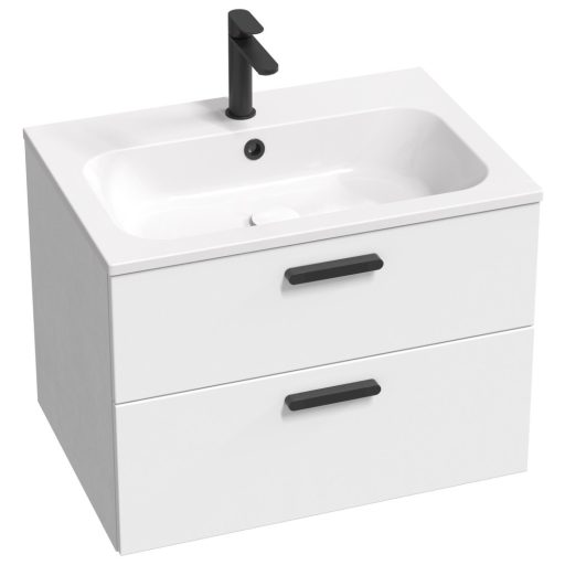 Chrome Slim 70 mosdó fehér, furattal