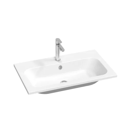 Chrome Slim 80 mosdó fehér, furattal