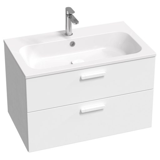 Chrome Slim 80 mosdó fehér, furattal