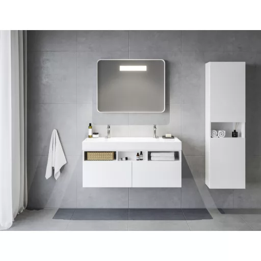 Natural Duo 120 duplamosdó fehér, nyílással