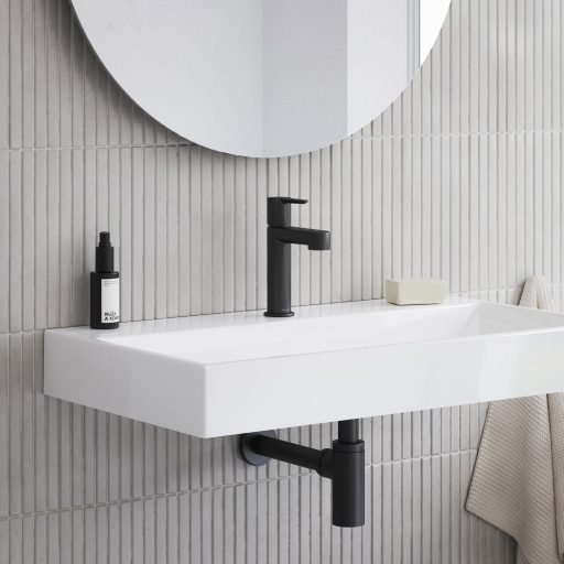 Natural 80 mosdó fehér, nyílással