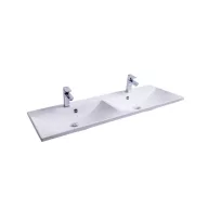 Flat Duo 120 duplamosdó fehér, nyílással