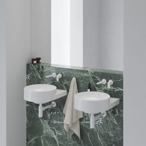 Yard 40 kerámiamosdó, fehér, túlfolyó furat nélkül