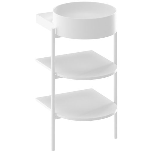 Yard 40 kerámiamosdó, fehér, túlfolyó furat nélkül