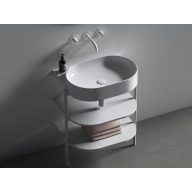   Yard 60 kerámiamosdó, matt fehér, túlfolyó furat nélkül