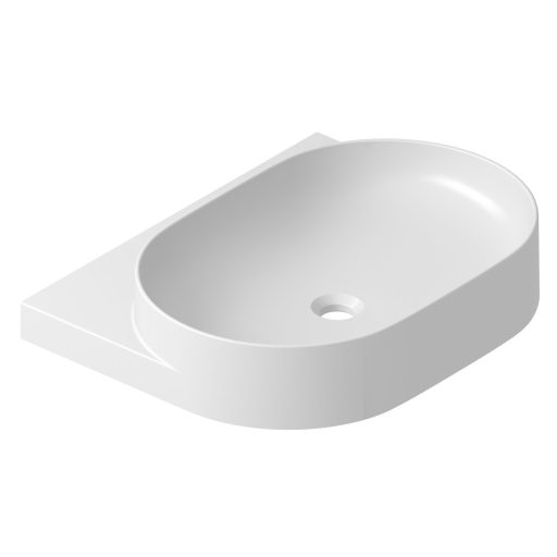 Yard 60 kerámiamosdó, matt fehér, túlfolyó furat nélkül