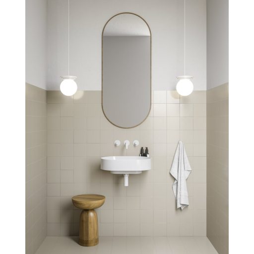 Yard 60 kerámiamosdó, matt fehér, túlfolyó furat nélkül