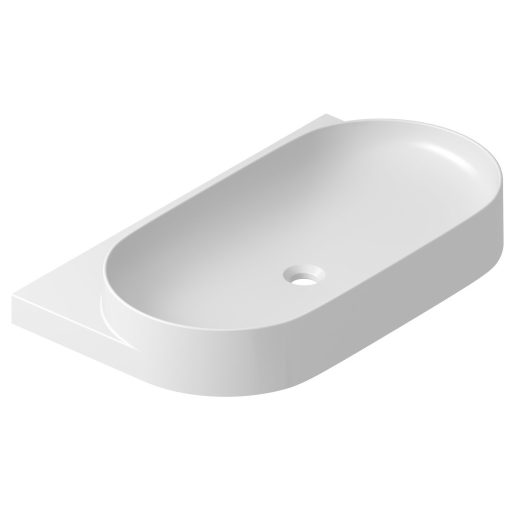 Yard 80 kerámiamosdó, fehér, túlfolyó furat nélkül