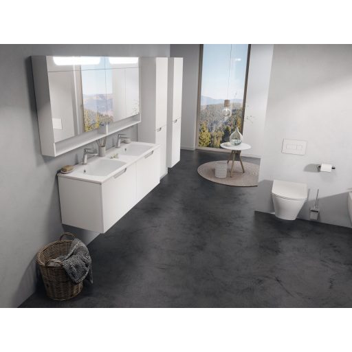 Classic Slim 130 duplamosdó fehér, furattal