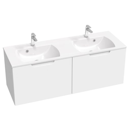 Classic Slim 130 duplamosdó fehér, furattal