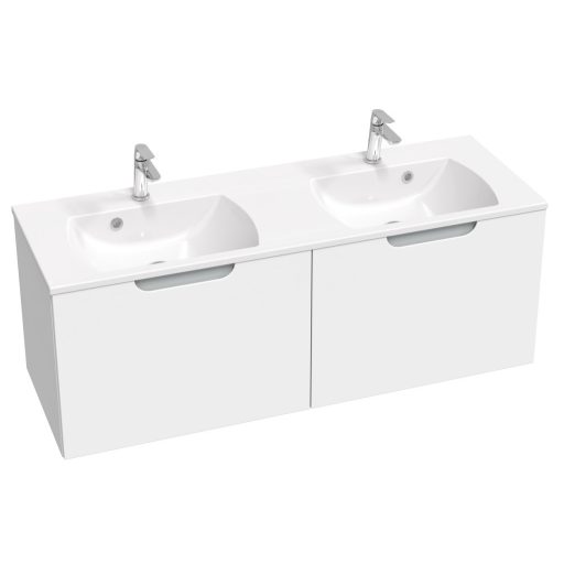 Classic Slim 130 duplamosdó fehér, furattal