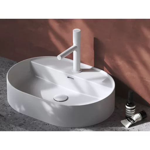 Ceramic Slim Shelf O 55 kerámiamosdó fehér