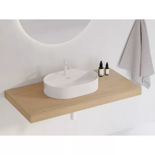 Ceramic Slim Shelf O 55 kerámiamosdó fehér