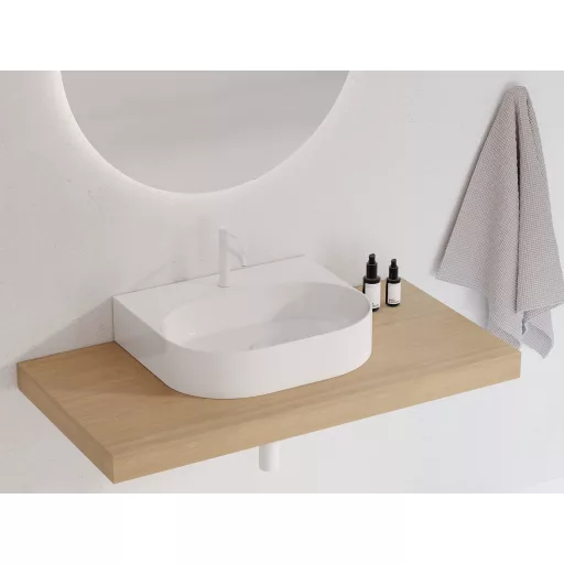 Ceramic Slim Wall O 55 N kerámiamosdó fehér