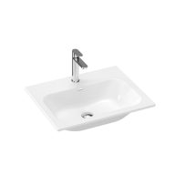 Chrome Slim 60 kerámiamosdó, fehér, furattal