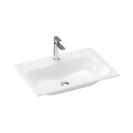 Chrome Slim 70 kerámiamosdó, fehér, furattal