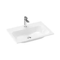 Chrome Slim 70 kerámiamosdó, fehér, furattal