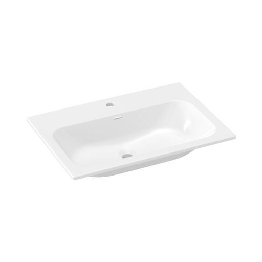 Chrome Slim 70 kerámiamosdó, fehér, furattal