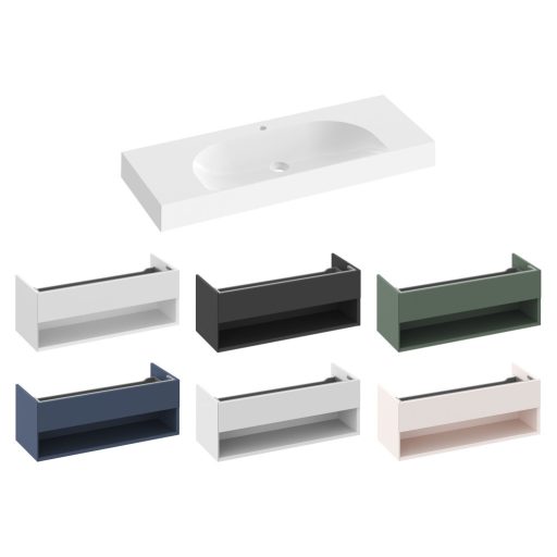 Lite 120/80 S mosdó fehér, túlfolyó nélkül, csaptelep furattal