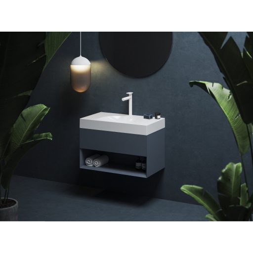 Lite 80/45 S mosdó fehér, túlfolyó nélkül, csaptelep furattal