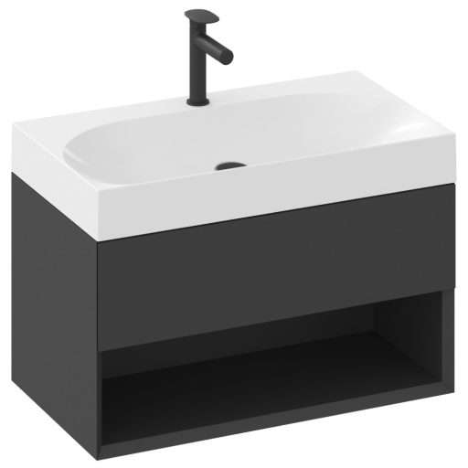 Lite 80 mosdó fehér, túlfolyó nélkül, csaptelep furattal