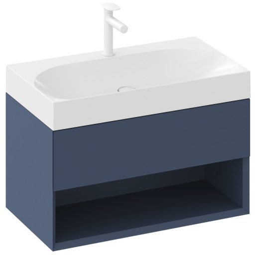 Lite 80 mosdó fehér, túlfolyó nélkül, csaptelep furattal