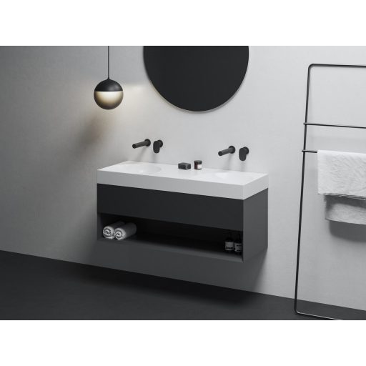 Lite 120 duplamosdó fehér, túlfolyó és csaptelep furat nélkül