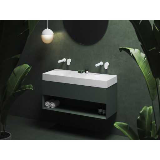 Lite 120 duplamosdó fehér, túlfolyó és csaptelep furat nélkül