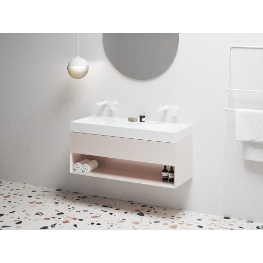 Lite 120 duplamosdó fehér, túlfolyó és csaptelep furat nélkül