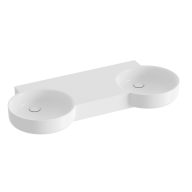   ARC 120 duplamosdó fehér, túlfolyó és csaptelep furat nélkül