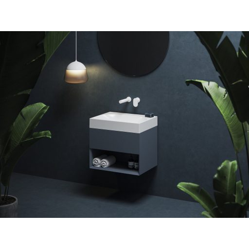 Lite 60 mosdó fehér, túlfolyó és csaptelep furat nélkül