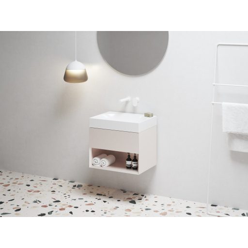 Lite 60 mosdó fehér, túlfolyó és csaptelep furat nélkül