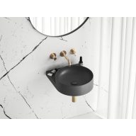 Yard 40 kerámiamosdó antracit, túlfolyó furat nélkül