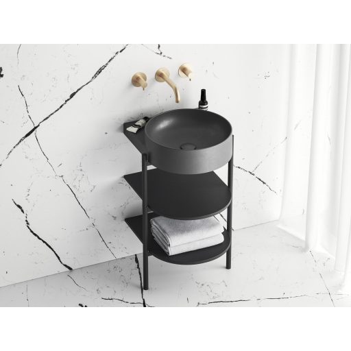 Yard 40 kerámiamosdó antracit, túlfolyó furat nélkül