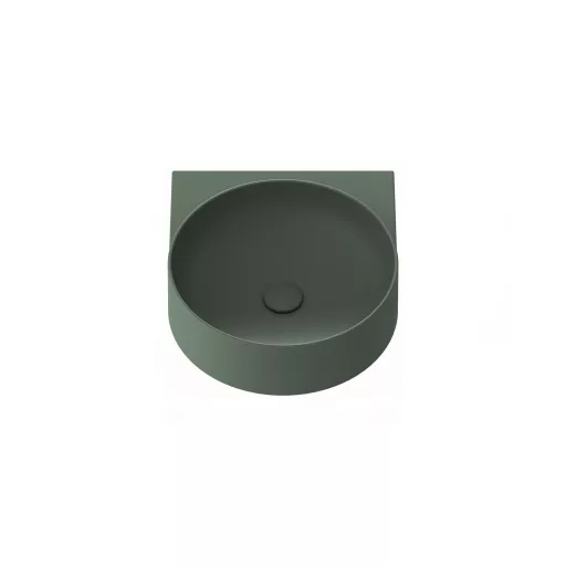 Yard 40 kerámiamosdó Grey Green, túlfolyó furat nélkül
