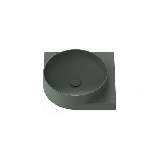 Yard 45 C kerámiamosdó Grey Green, túlfolyó furat nélkül