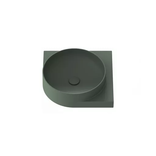 Yard 45 C kerámiamosdó Grey Green, túlfolyó furat nélkül
